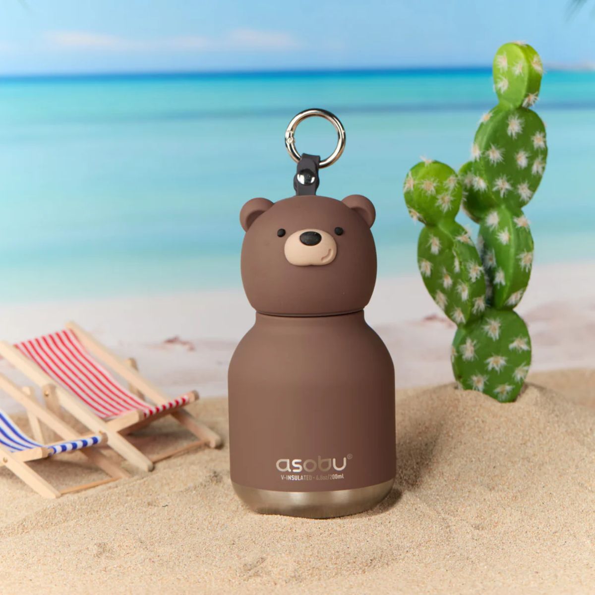 ASOBU Mini Bestie Bottle 6.7 oz - Bear - Compact and Travel Friendly Design
