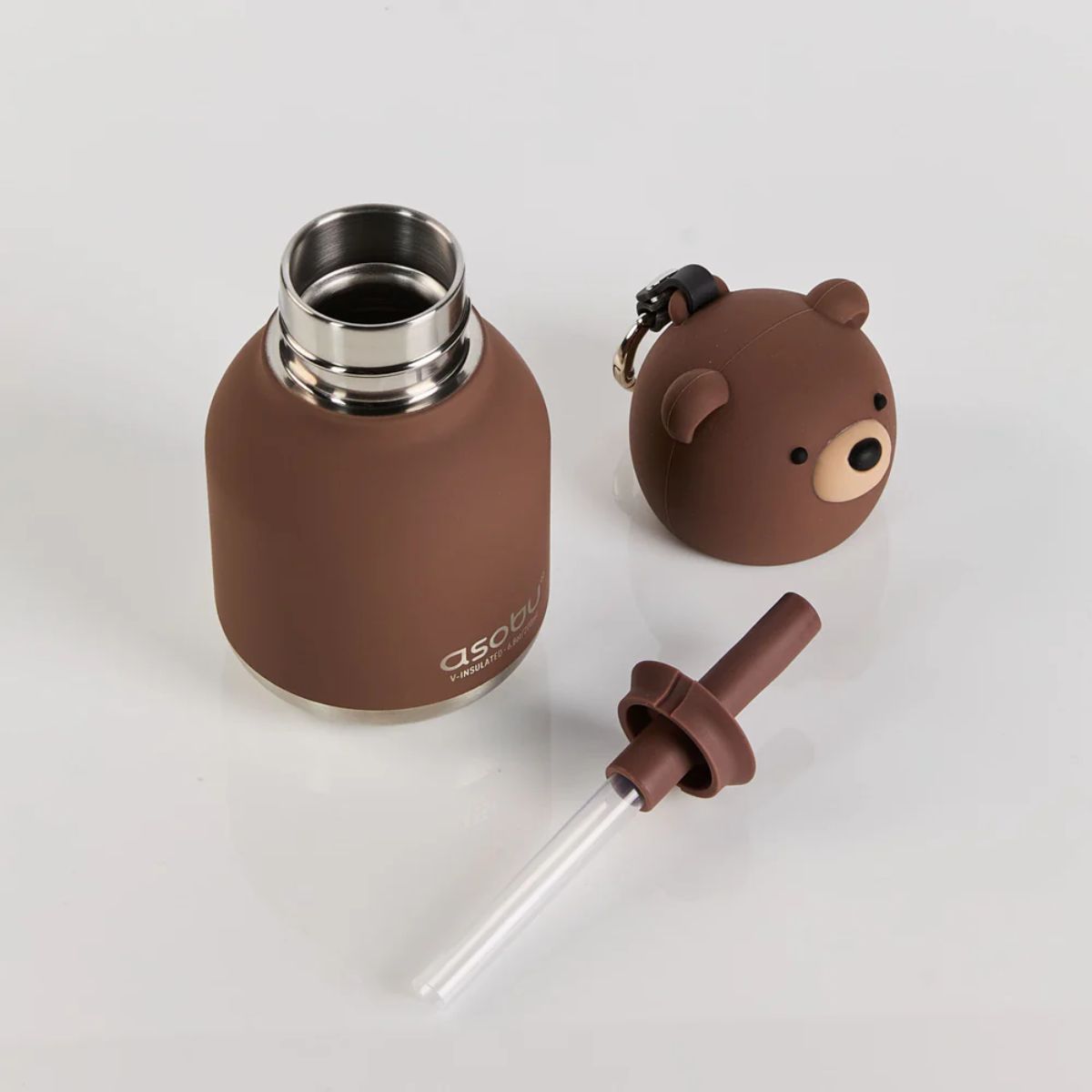 ASOBU Mini Bestie Bottle 6.7 oz - Bear - Safe and Easy to Maintain