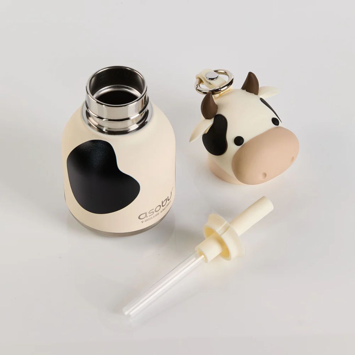 ASOBU Mini Bestie Bottle 6.7 oz - Cow - Safe and Easy to Maintain